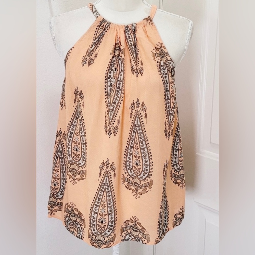 Lucky Brand Sleeveless Halter Blouse
